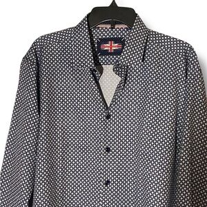 Soul of London Men's Button Down Dress Shirt Size XL